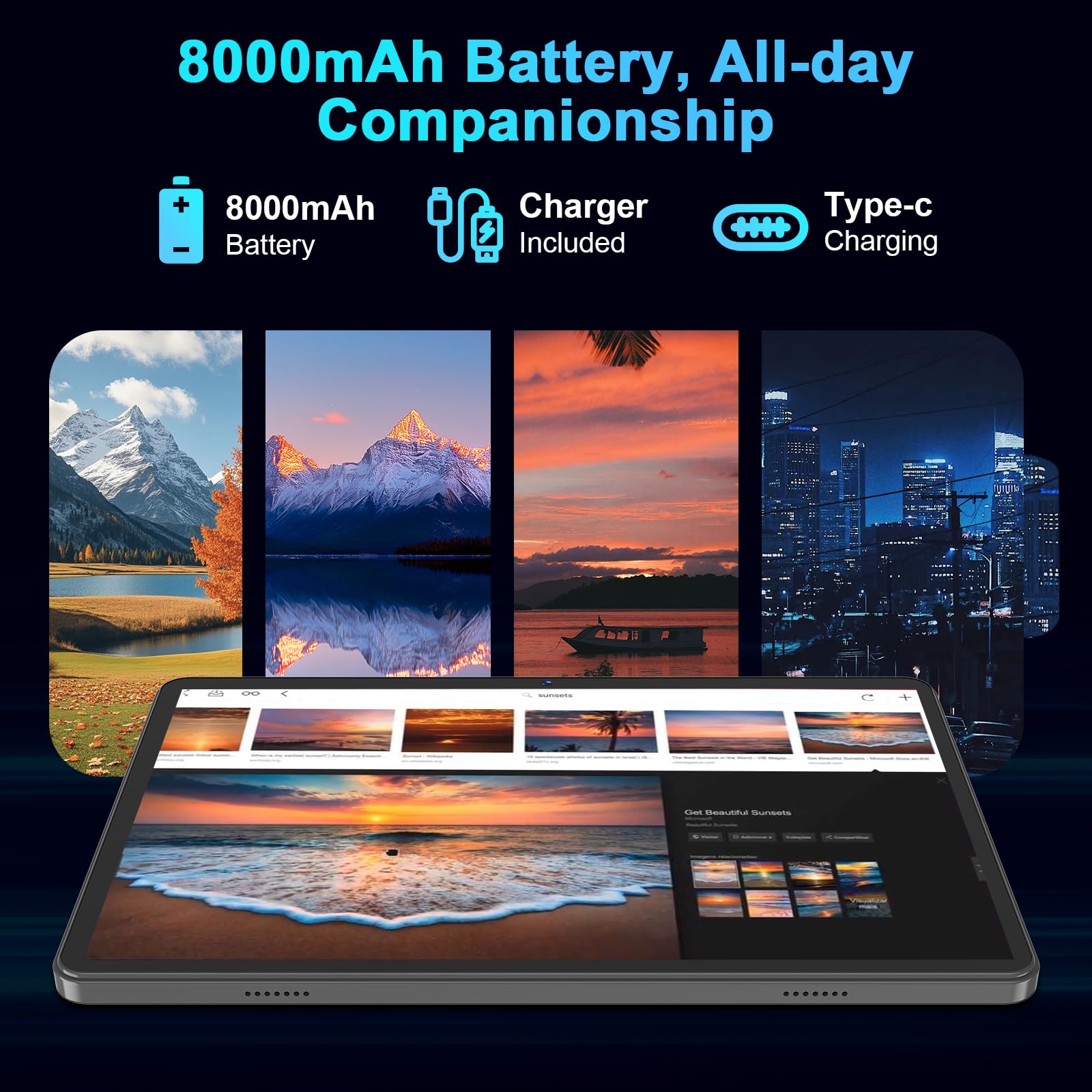 Android15タブレット11インチ30GB+256GB+2TB Amazon.com : 2026 Android 15 Tablet with Keyboard, 26GB+256GB+2TB